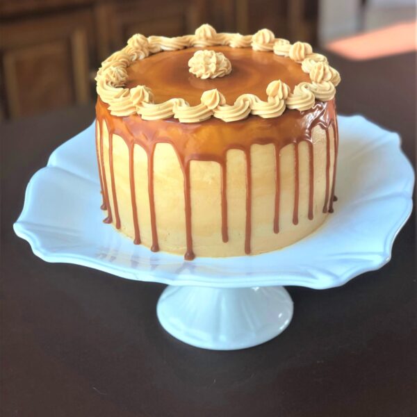 Apple Cake With Salted Caramel Frosting