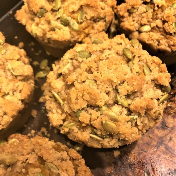 Pumpkin Muffins With Streusel Pumpkin Seed Topping (1 dz.)