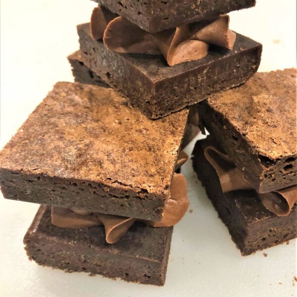 NON GLUTEN FLOUR Double Decker Brownies-Minimum order of 1 dz