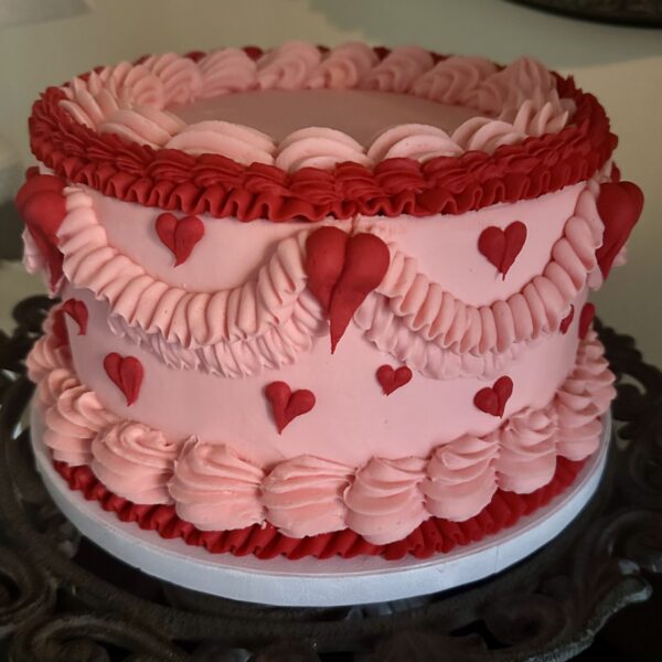 Vintage Valentine Cake