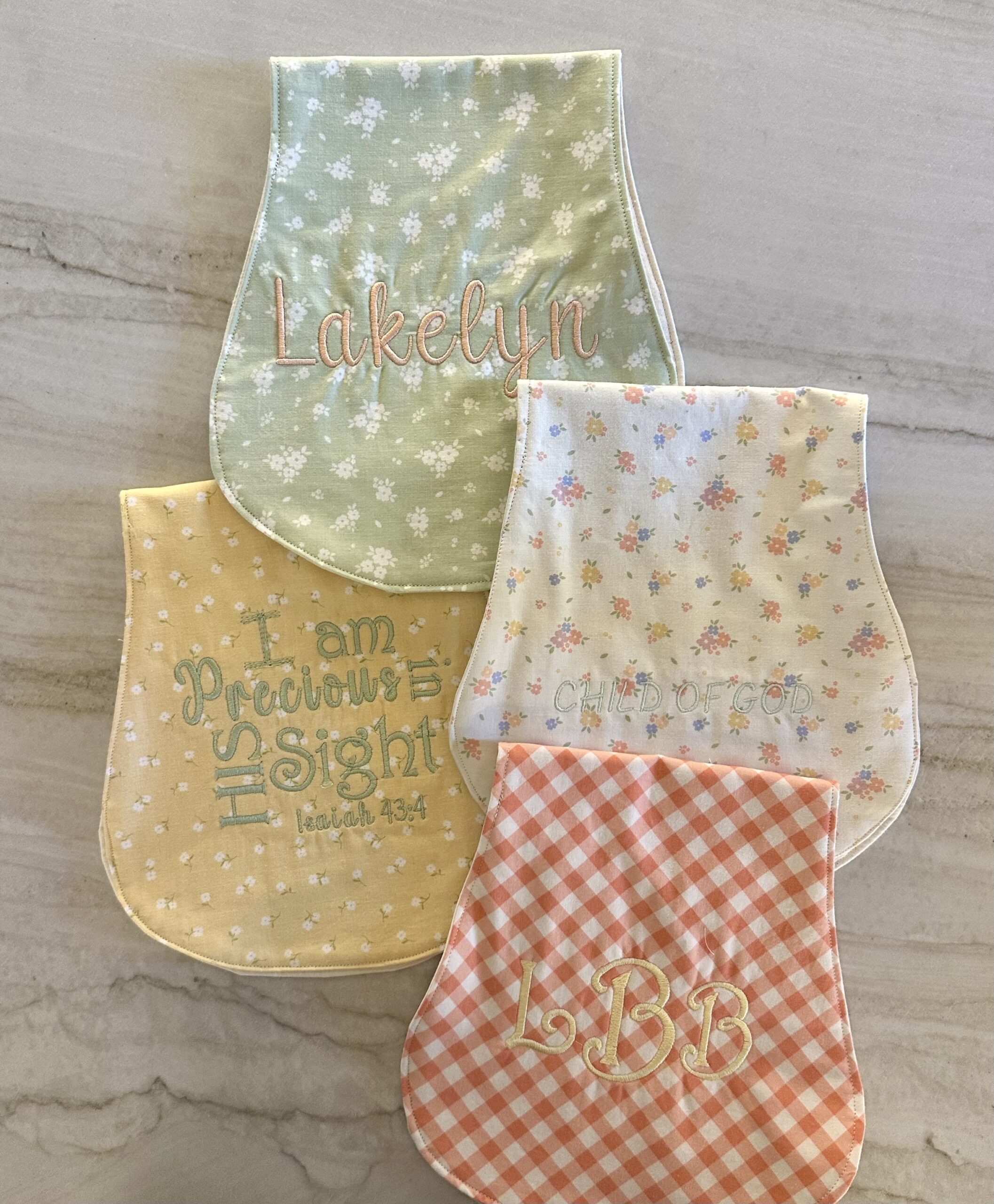 Burp Cloths - Set of Four